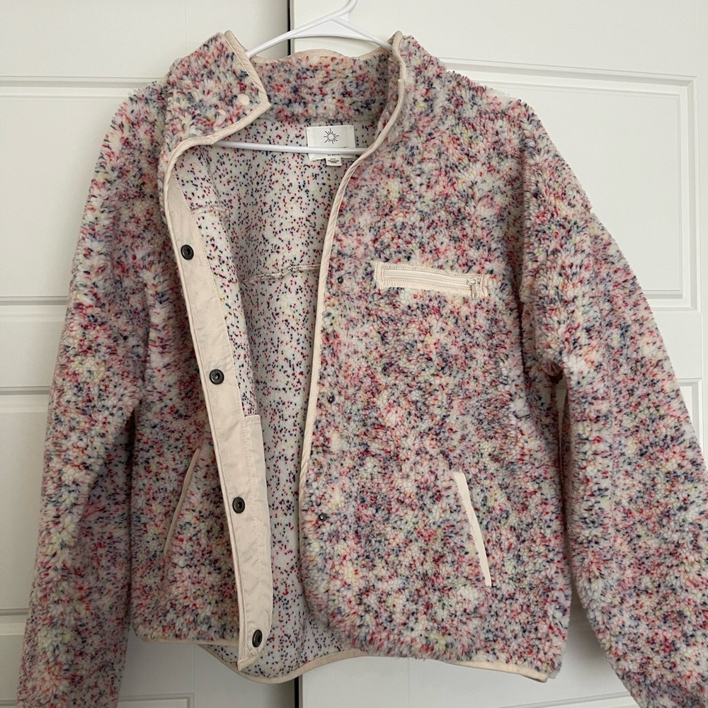 Aerie offline Zip-Front Jacket - Cream/Multi